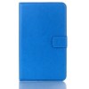 Crazy Horse Design Folding Stand Case For Samsung Galaxy Tab4 T330 - Rose Red