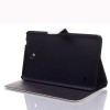 Crazy Horse Design Folding Stand Case For Samsung Galaxy Tab4 T330 - Rose Red