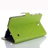 Crazy Horse Design Folding Stand Case For Samsung Galaxy Tab4 T330 - Rose Red