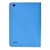Folding Stand PU Leather Case Cover for Teclast X89 Kindow Tablet - Blue