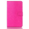 Crazy Horse Design Folding Stand Case For Samsung Galaxy Tab4 T330 - Rose Red