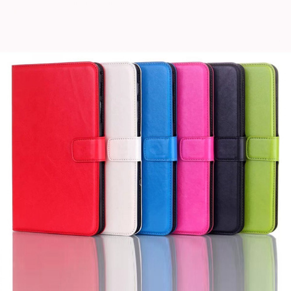 Crazy Horse Design Folding Stand Case For Samsung Galaxy Tab4 T330 - Rose Red Crazy Horse Design Folding Stand Case For Samsung Galaxy Tab4 T330 - Rose Red