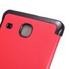 Triple Folding Stand PU Leather Case Cover 8 Inch for Samsung T377 - Red