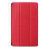 Triple Folding Stand PU Leather Case Cover 8 Inch for Samsung T377 - Red