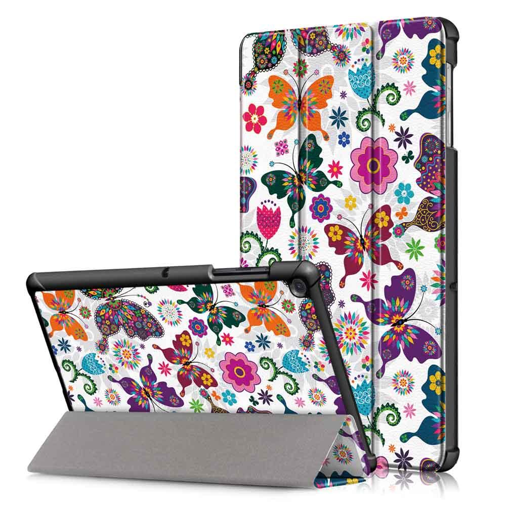 Tri-Fold Printing Tablet Case Cover for Samsung Galaxy Tab S5E SM-T720 SM-T725 Table - Butterfly Tri-Fold Printing Tablet Case Cover for Samsung Galaxy Tab S5E SM-T720 SM-T725 Table - Butterfly