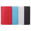 Triple Folding Stand PU Leather Case Cover 8 Inch for Samsung T377 - Red