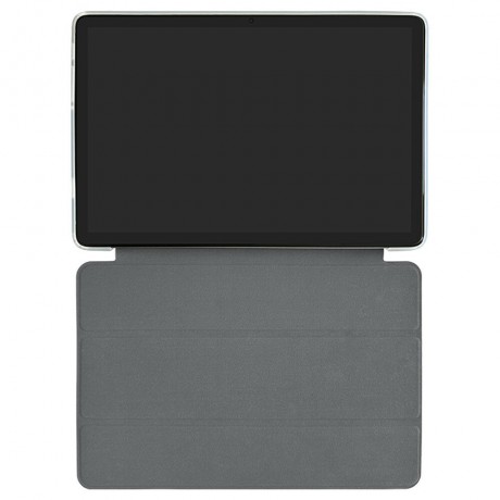 N-ONE NPad Air 10.1 Inch Tablet Tri Fold Case Cover Holster + Tempered Glass Film Set - Grey