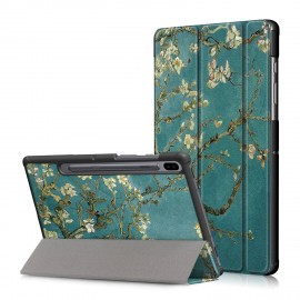 Printing Tri-Fold Tablet Case for Samsung Tab S6 10.5 - Apricot Blossom - Apricot Blossom