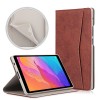 Tri-Fold TPU Leather Folding Stand Case Cover for 8 Inch Huawei MatePad T8 Tablet - Grey