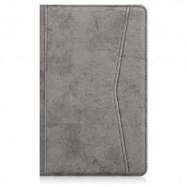 Tri-Fold TPU Leather Folding Stand Case Cover for 8 Inch Huawei MatePad T8 Tablet - Grey