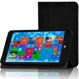 Tri-fold Folio PU Leather Case Stand Cover For CHIWU VI8  - Black