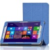 Tri-fold Folio PU Leather Case Stand Cover For Onda v820w     - Black