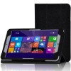 Tri-fold Folio PU Leather Case Stand Cover For Onda v820w     - Black