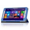Tri-fold Folio PU Leather Case Stand Cover For Onda v820w     - Black