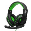 OVANN X2 3.5mm Stereo Headset with Microphone Volume Control for PC GAMING - Black &amp; Green