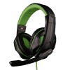 OVANN X2 3.5mm Stereo Headset with Microphone Volume Control for PC GAMING - Black &amp; Green