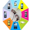 BIDENUO G680 Metal Wire Headset 3.5mm In-ear Earphone for Tablet Phone - Blue