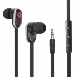 BIDENUO G780 Wire Headset 3.5mm In-ear Headphone with Microphone for Cell Phone Tablet - Black