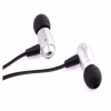 MHD IP810 Universal In-ear Bass Headphone with Microphone for Tablet Cell Phone - Silver