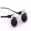 MHD IP640 Universal In-ear Headphone with Microphone for Tablet Cell Phone - Silver