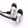 MHD IP640 Universal In-ear Headphone with Microphone for Tablet Cell Phone - Silver