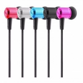 MHD IP820 Universal In-ear Bass Headphone with Microphone for Tablet Cell Phone - Silver