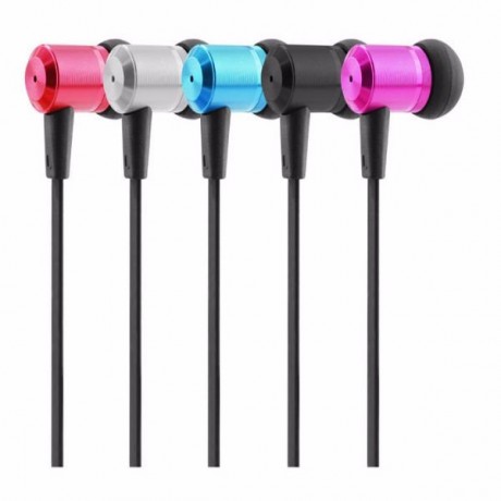 MHD IP820 Universal In-ear Bass Headphone with Microphone for Tablet Cell Phone - Silver
