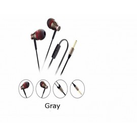 MDH MJ900 All Aluminum Alloy Wire Eadset for Tablet Cell Phone - Black