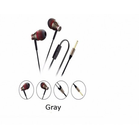 MDH MJ900 All Aluminum Alloy Wire Eadset for Tablet Cell Phone - Black