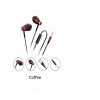 MDH MJ900 All Aluminum Alloy Wire Eadset for Tablet Cell Phone - Black
