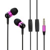 MDH JBM-A8 Ultimate Aluminum Alloy Wire Headset for MID/MP3/MP4/CD/IPhone/Android - Rose