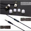 GS-C281 ABS 3.5mm In-ear Headphone with Microphone for Tablet Cell Phone - Black
